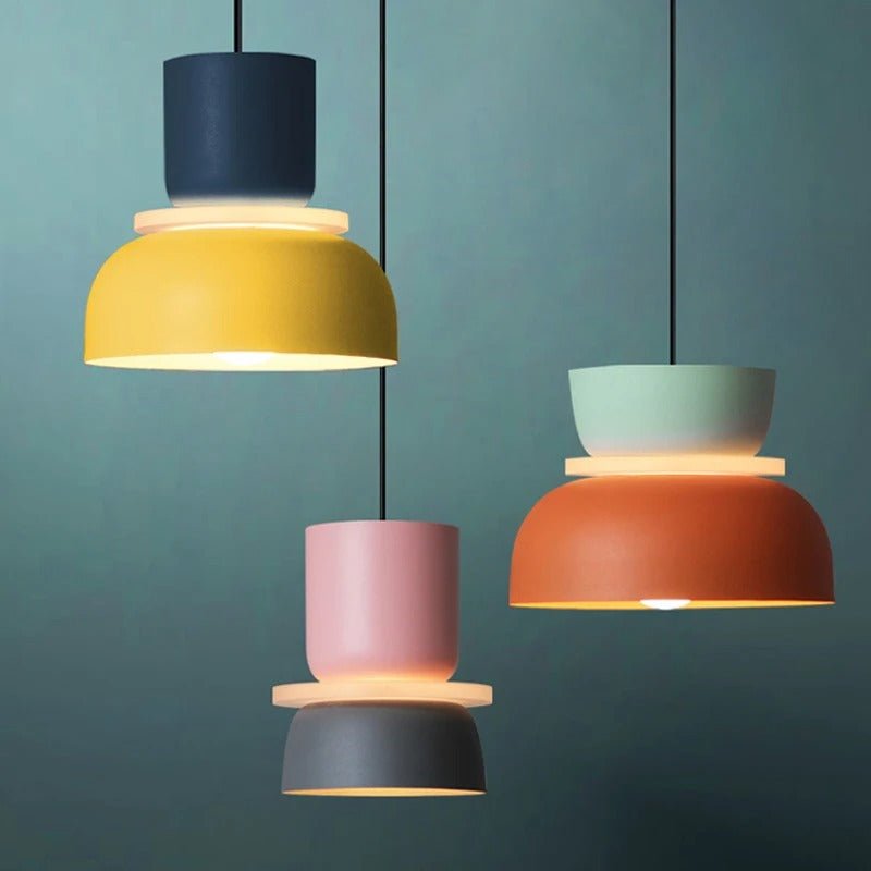 Macaron Pendant Lights - Hanging Lamp, Minimalistic Pendant Lights, Nordic Style Lamp, Ceiling Light, Christmas Gifts - Ronisu Aydınlatma